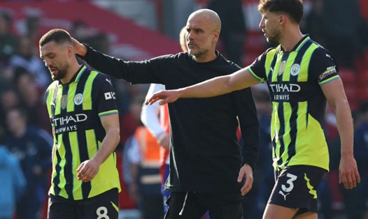Man City nhận thất bại trước Nottingham Forest. Ảnh: AFP