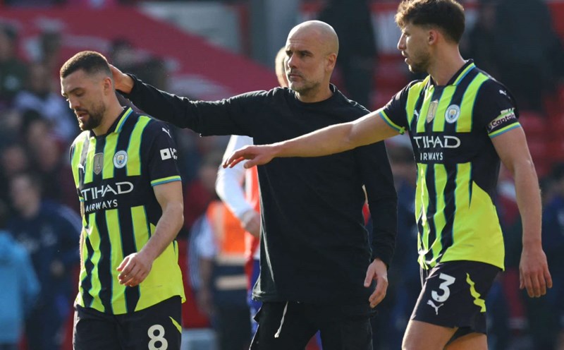Man City suffered a defeat against Nottingham Forest. Photo: AFP