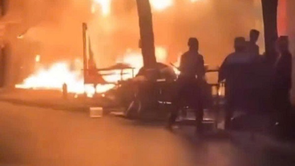 Fire scene. Photo cut from Clip Thach Moc