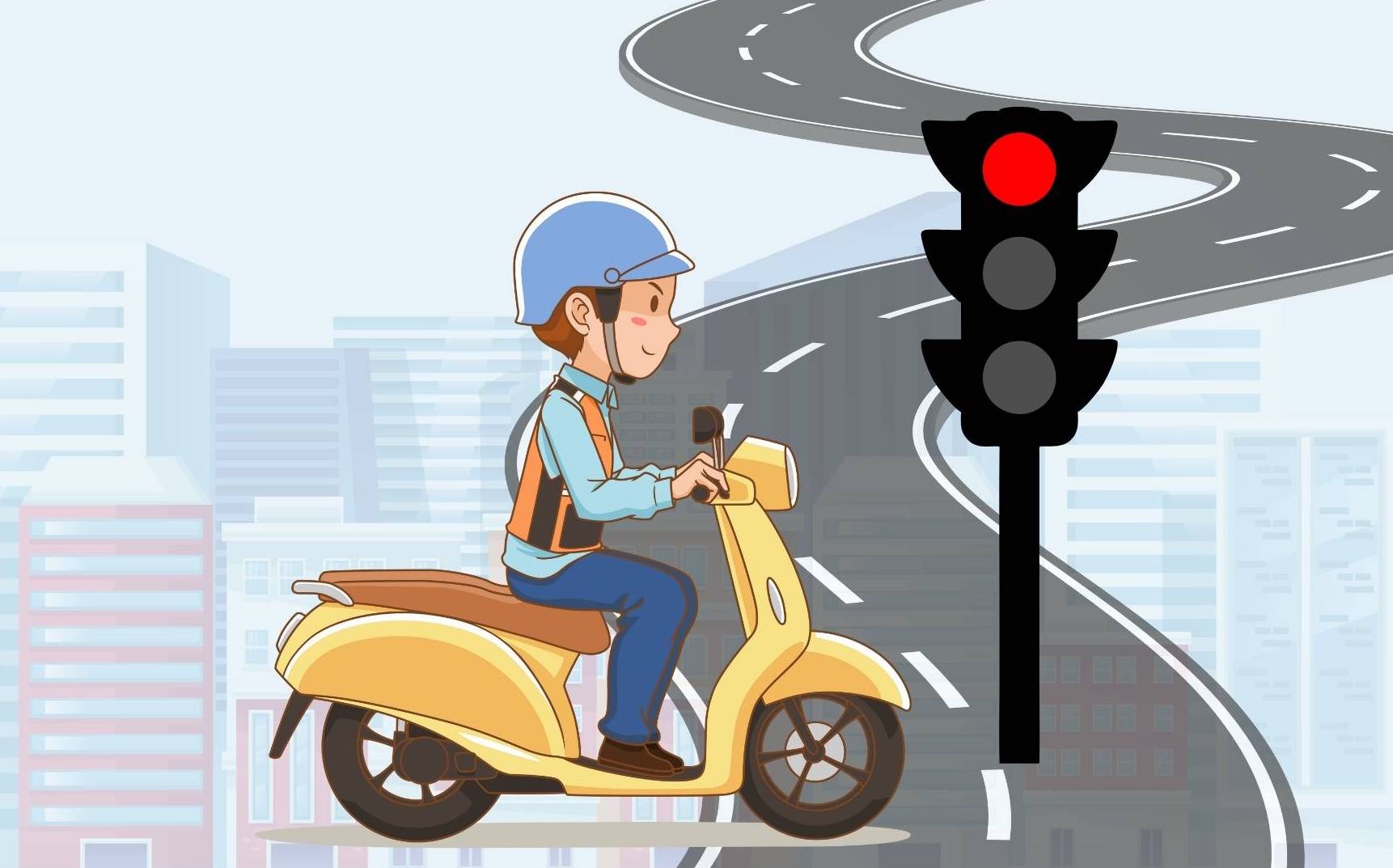 Latest regulations on fines for motorbikes running red lights. Graphics: Phuong Anh