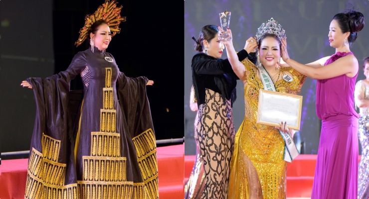 Beauty Le Thuy in the final night of Miss Universe Businesswoman Vietnam. Photo: Organizing Committee