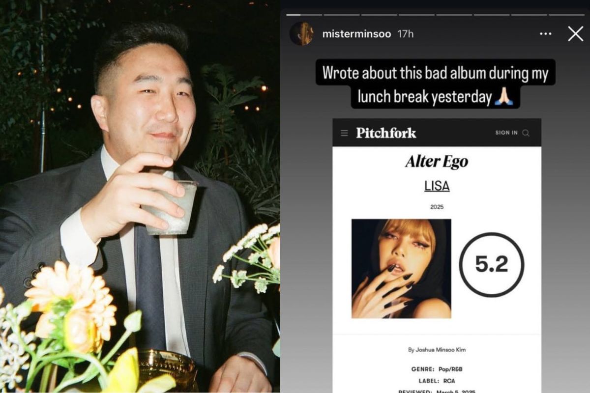 Joshua Minsoo Kim cua Pitchfork che album cua Lisa. Anh: Instagram nhan vat