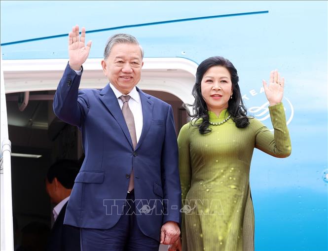 General Secretary To Lam and his wife began a state visit to Indonesia on March 9, 2025. Photo: VNA