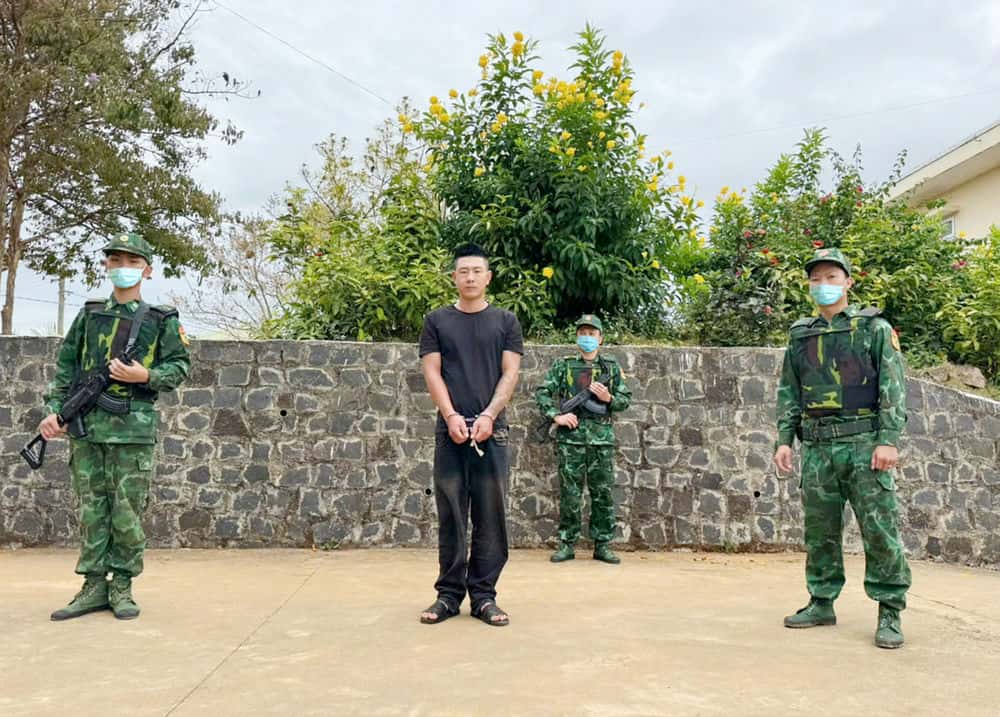 Sang was arrested for hiding a bag of crystal meth for consumption. Photo: Border Guard