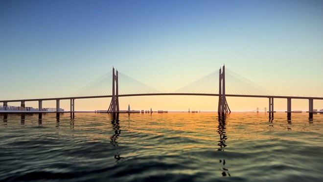 Cầu dây văng lớn nhất TPHCM nối Nhà Bè-Cần Giờ chờ quy hoạch