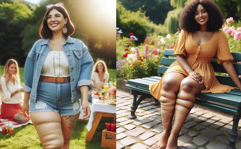 Lipedema is a fatty liver disease that mainly affects women and is easily confused with obesity. Photo -AI: Cat Tien