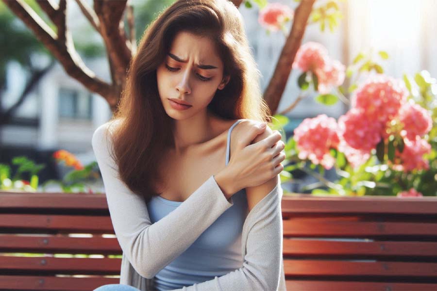 People with diabetes are susceptible to shoulder pain due to a number of reasons related to complications and effects of the disease on the musculoskeletal system. Photo - AI: Cat Tien