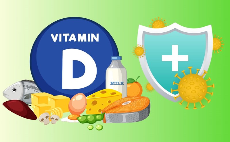 5 foods rich in vitamin D to boost the immune system. Graphics: Dinh Dinh