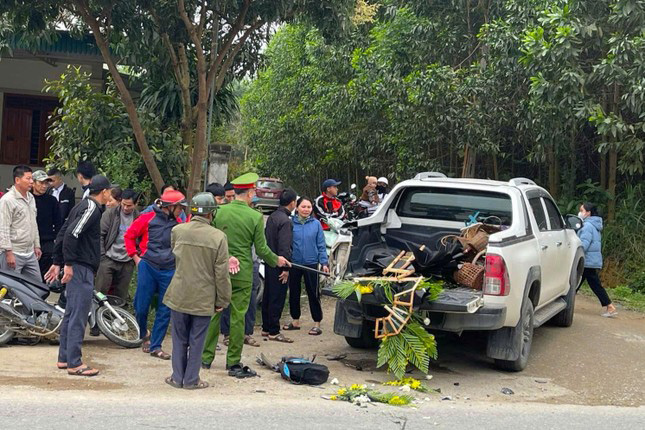 Escenario de accidente de trafico en la comuna de Ky Son, Xin Ky, Nghe An, donde un estudiante fallecio. Imagen: El diamante ingles