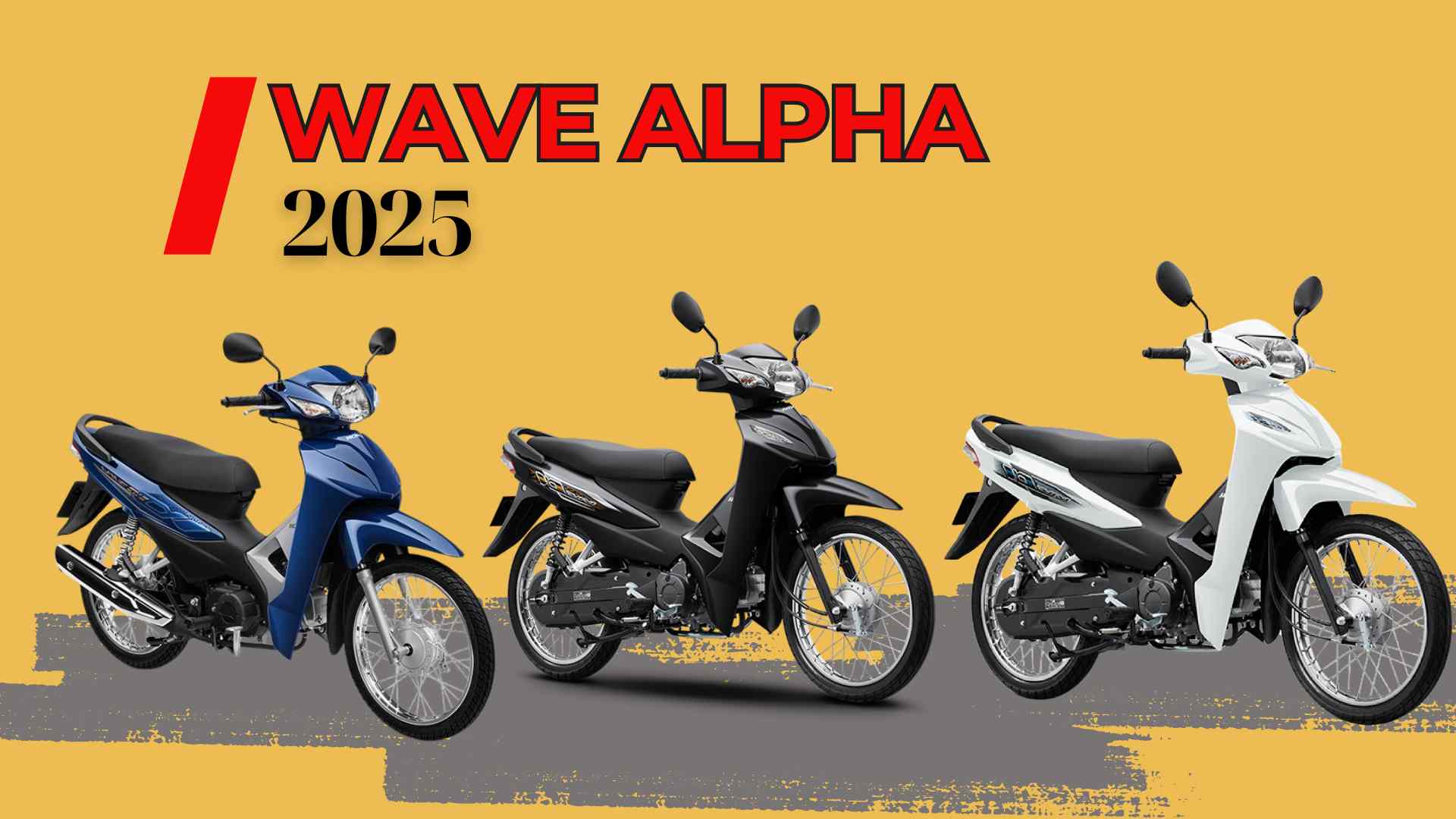 Precios de los Honda Wave Alpha 110 a principios de abril de 2025. Diseño y dibujo: Viet Hoang