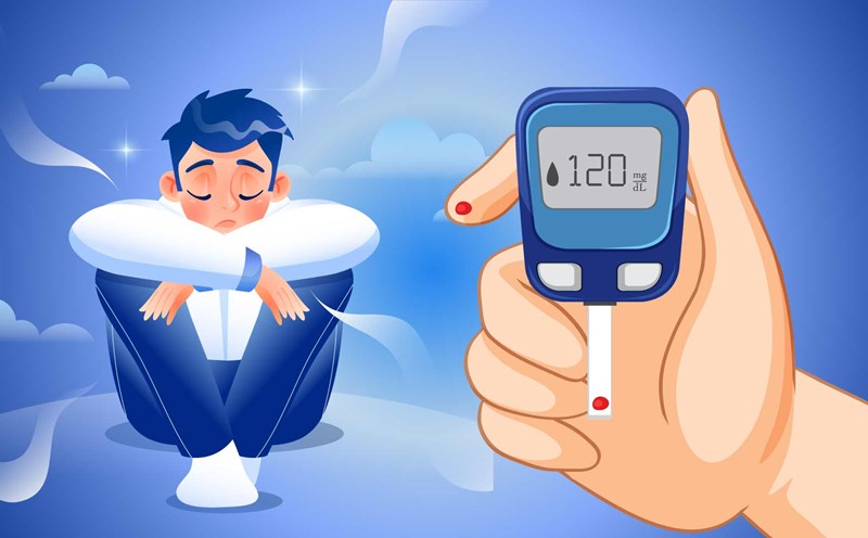 Diabetes not only affects physical health but is also closely linked to mental health problems. Graphics: Thien Nhan
