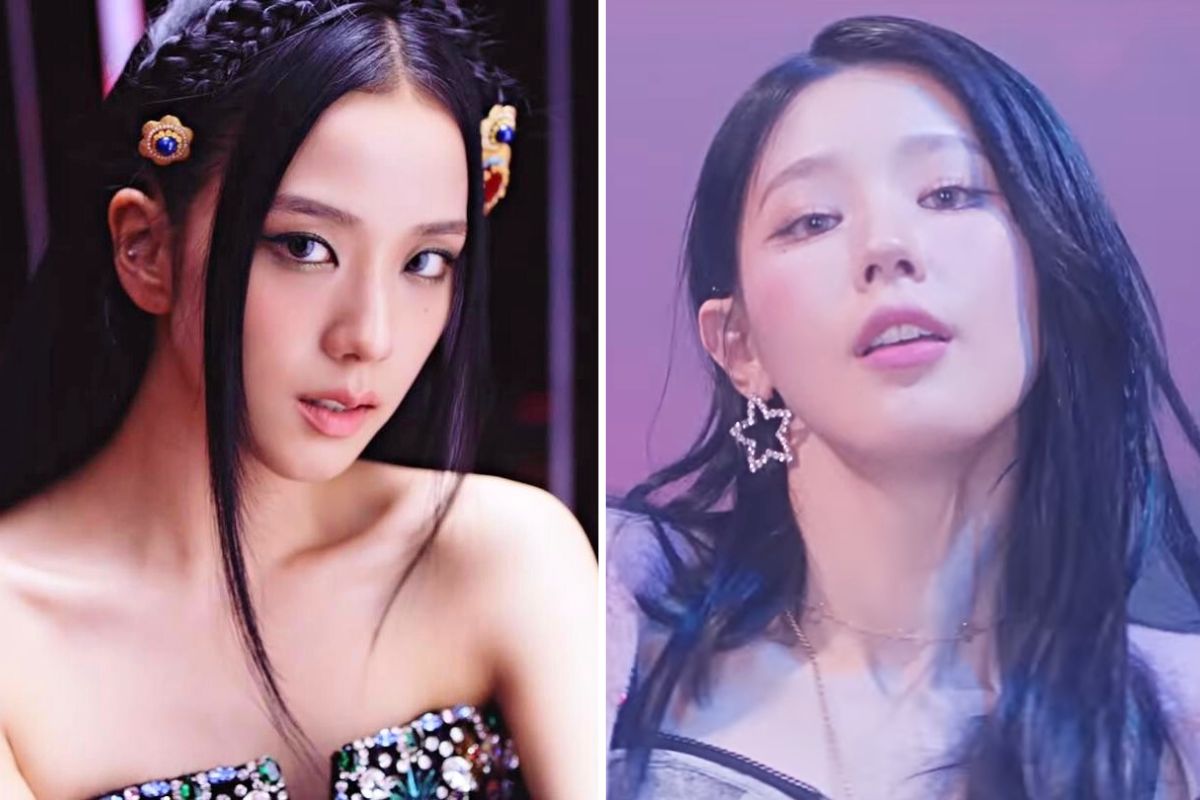 Blackpink's Jisoo and Miyeon (G)I-DLE. Photo: cut video Blackpink and (G)I-DLE