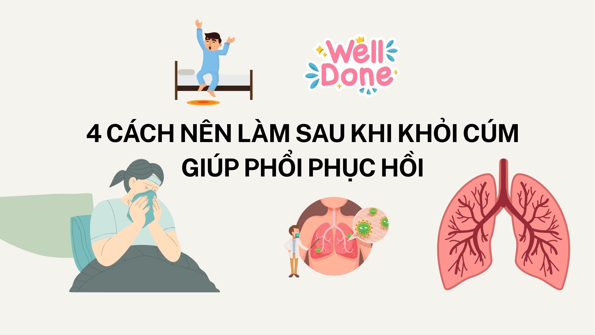 4 ways to do after recovering from the flu to help the lungs recover