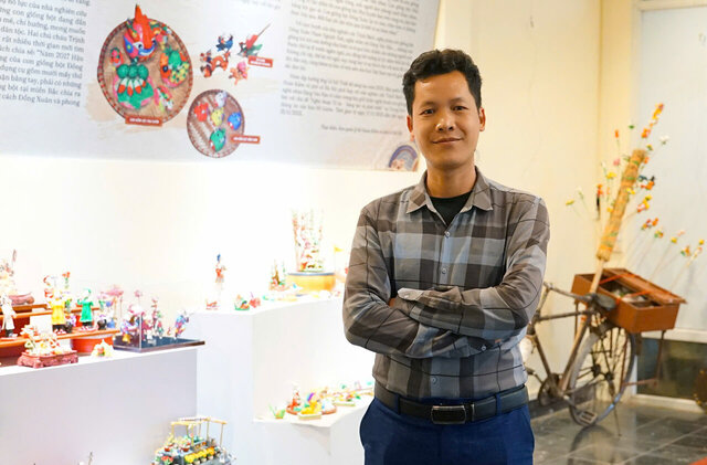 Chan dung nghe nhan Dang Van Hau. Anh: Nhan vat cung cap