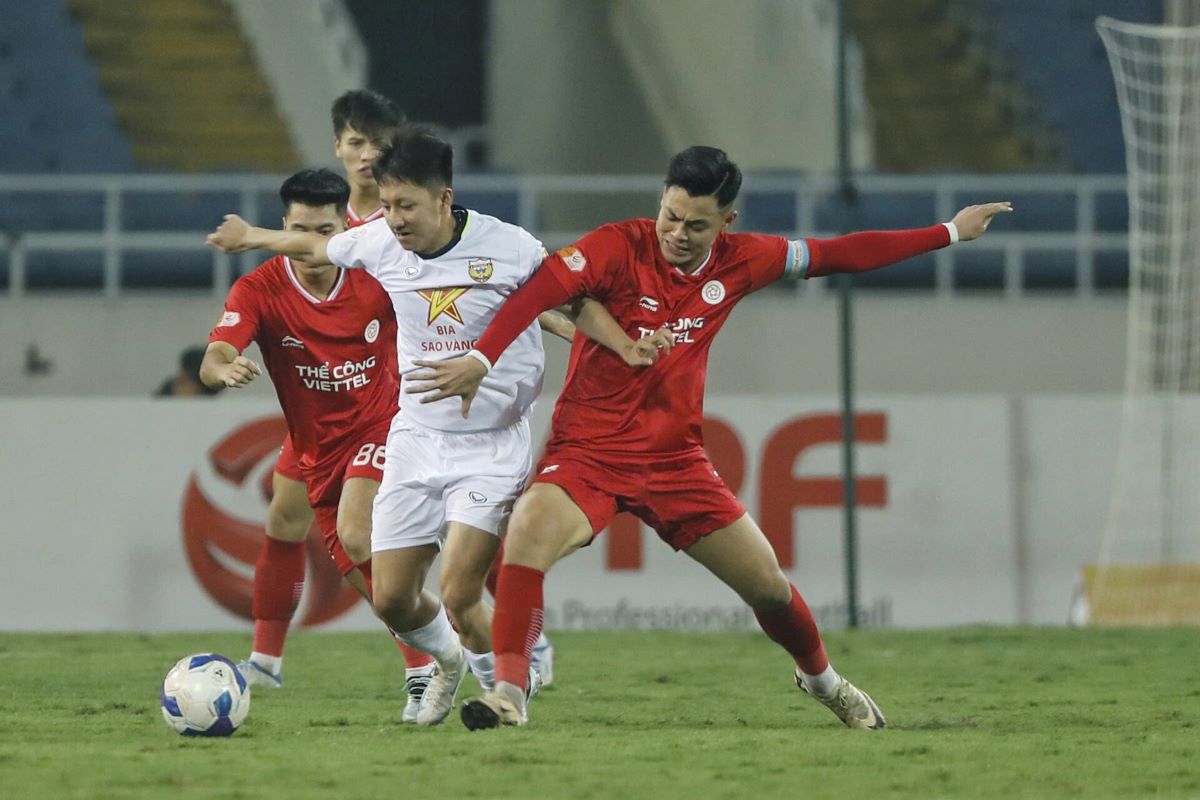 The Cong Viettel will have a difficult match against Hong Linh Ha Tinh away. Photo: VPF