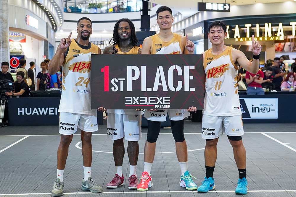 Saigon Heat.EXE vô địch chặng 1 giải bóng rổ 3x3.EXE Premier 2025. Ảnh: VBA