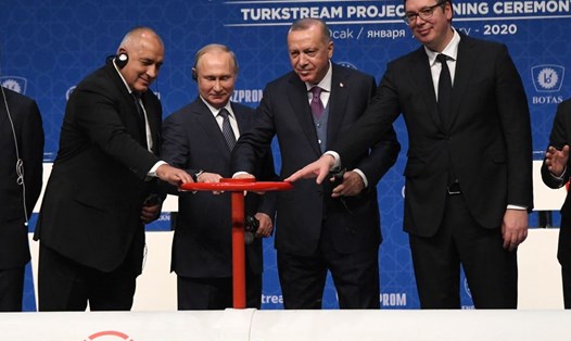 TurkStream là đường ống dẫn khí cuối cùng đưa khí đốt Nga sang châu Âu. Ảnh: Xinhua