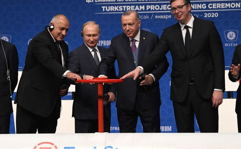 TurkStream is the last gas pipeline carrying Russian gas to Europe. Photo: Xinhua