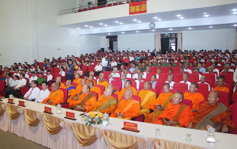 Cac da bieu tham gia cuoc hop mat mungTet co truyen Chol Chnam Thmay nam 2025. Anh: Nhat Ho