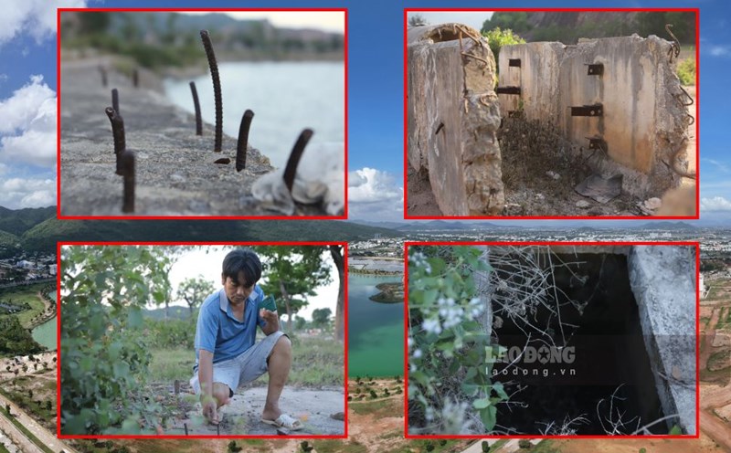 The campus of the Phu Hoa Lake Urban - Tourism - Culture - Sports Project (Quy Nhon City, Binh Dinh) has become shabby after nearly a decade of desertification. Photo: Hoai Luan