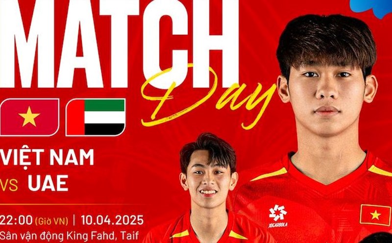 U17 Vietnam will meet U17 UAE in the final match of the 2025 U17 Asian Cup group stage. Photo: VFF