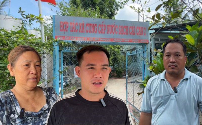 Vinh Long people are facing difficulties due to frequent lack of clean water. Photo: Hoang Loc