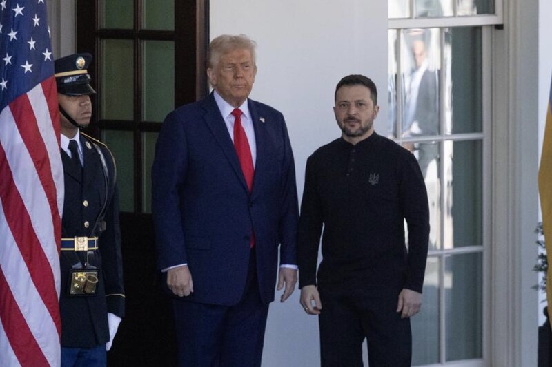 Ukrainian President Zelensky and US President Donald Trump meet at the White House on February 28, 2025. Photo: Xinhua