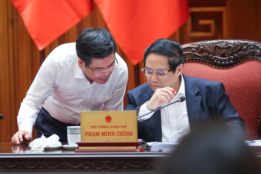 Politburo member and Prime Minister Pham Minh Chinh requested the establishment of a negotiation team with the US side led by the Minister of Industry and Trade. Photo: VGP