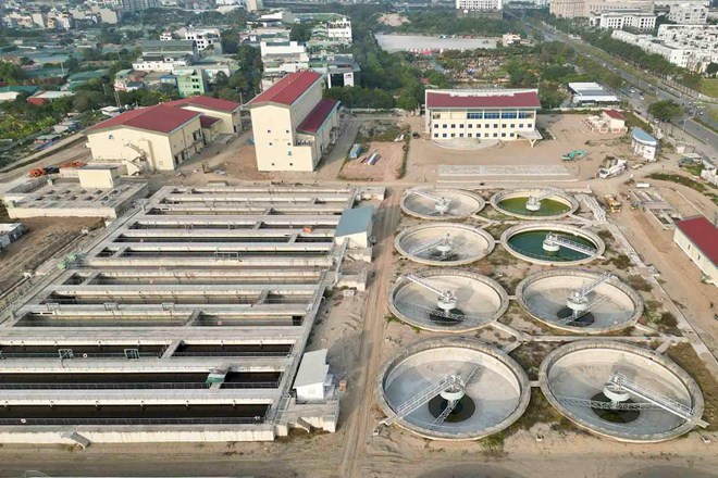 Yen Xa Wastewater Treatment Plant (Thanh Tri, Hanoi). Photo: Huu Chanh