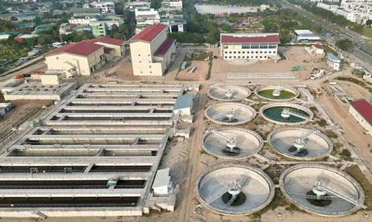 Nhà máy xử lý nước thải Yên Xá (Thanh Trì, TP Hà Nội). Ảnh: Hữu Chánh