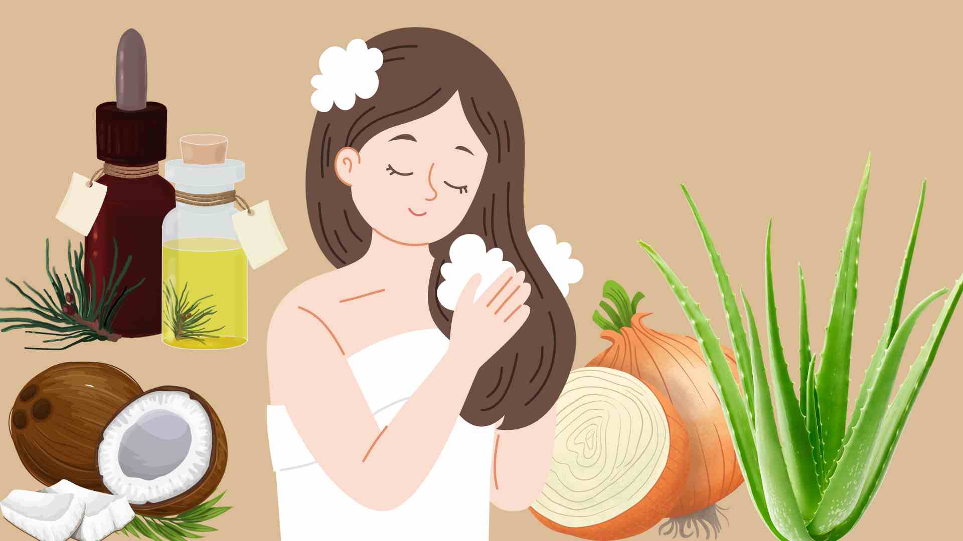 How to treat hair loss safely and effectively using natural methods. Graphic photo: Hoang Loc