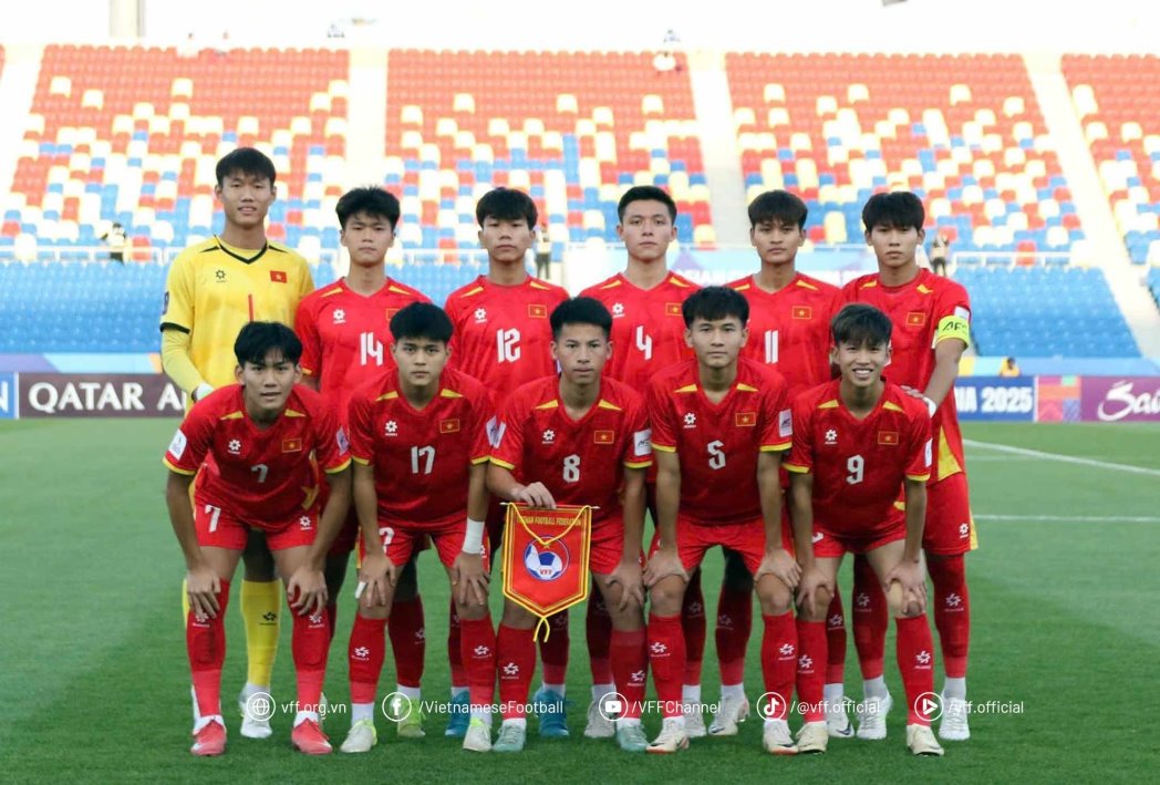 U17 Vietnam stops in the group stage of the 2025 U17 Asian Cup. Photo: VFF