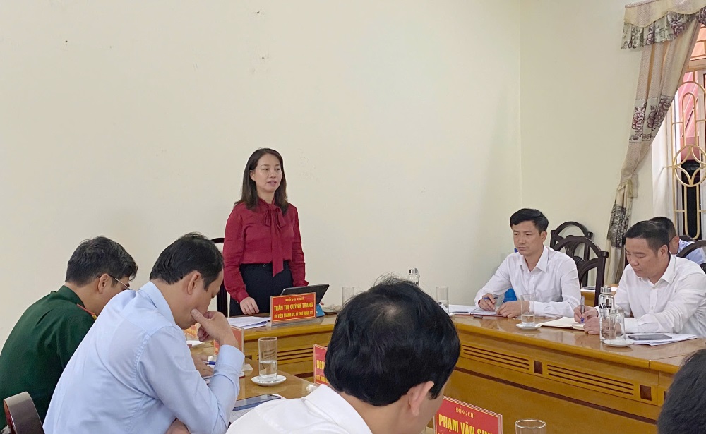 The Secretary of the An Duong District Party Committee (Hai Phong) directed the implementation of projects in the district. Photo: An Duong Commercial Center