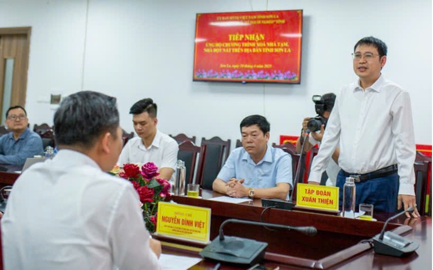 Ông Nguyễn Huy Hoàng cho biết Tập đoàn Xuân Thiện sẽ tiếp tục đầu tư vào Tỉnh Sơn La trong thời gian tới. Ảnh: TĐXT