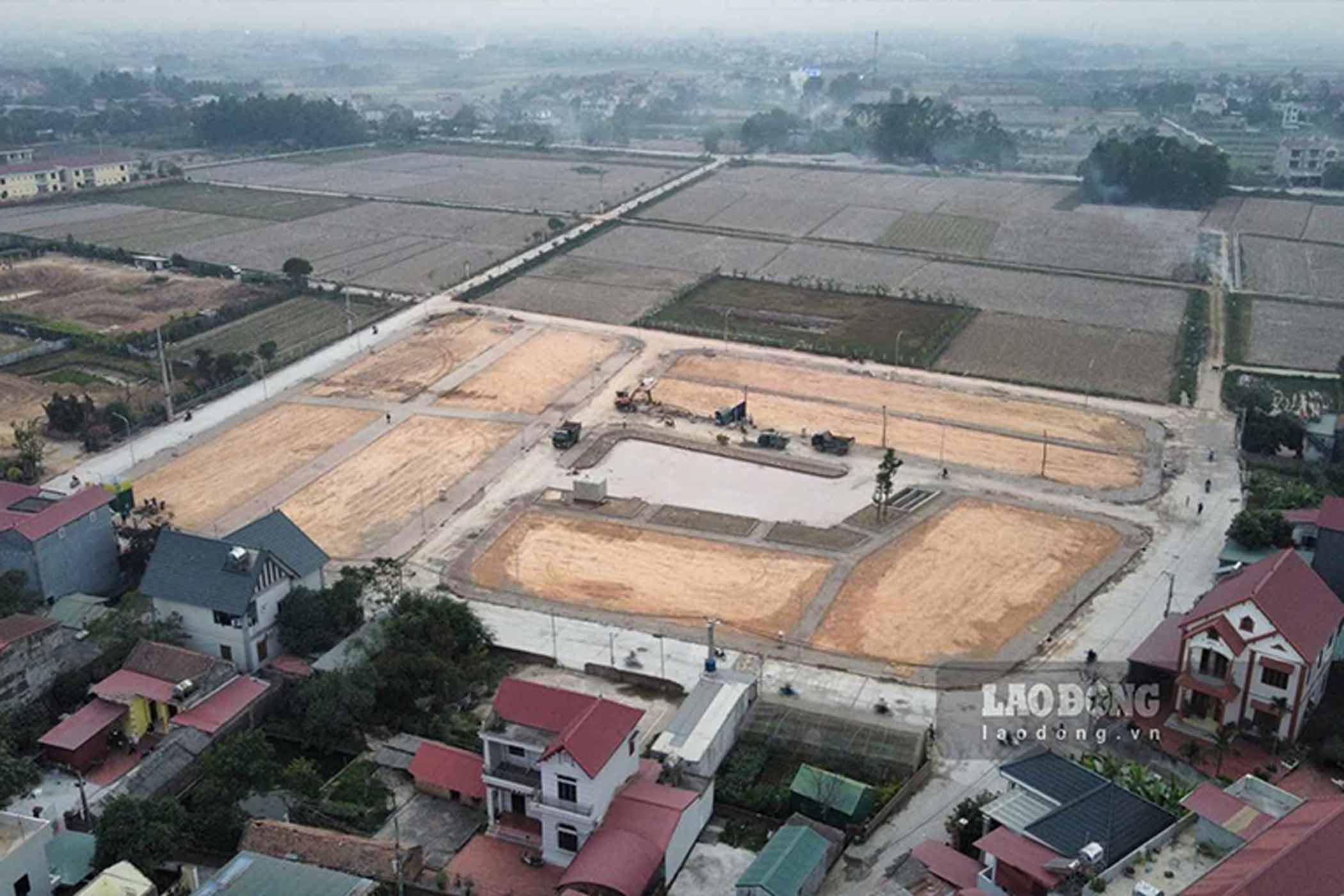 Mot khu dat dau gia o Soc Son tung bi “thoi gia” len 30 ti dong/m2 vao cuoi nam 2024. Anh: Nhu Ha