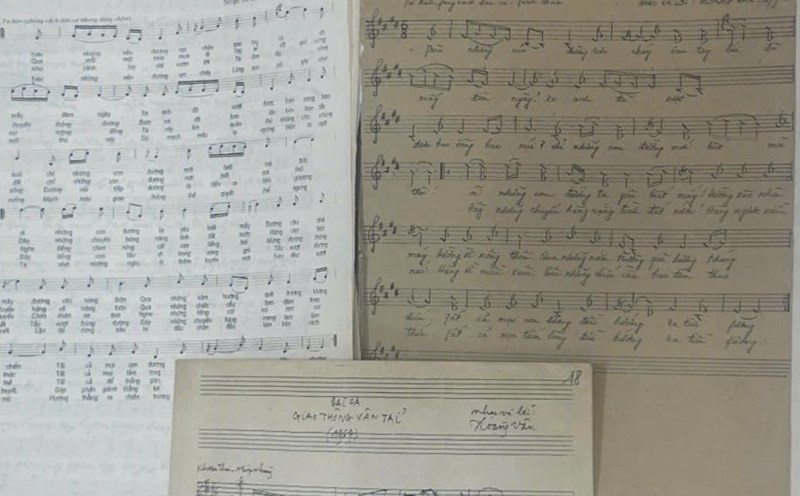The work "Traffic Song" by musician Hoang Van. Source: National Archives Center III, Phong Hac Van.