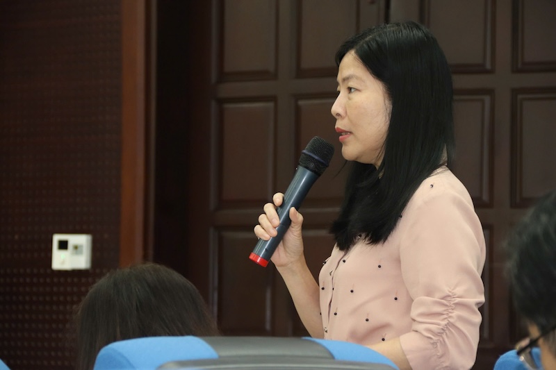 Le Thi Bich Thuan - Director of the Department of Education and Training of Da Nang. Photo: Nguyen Linh