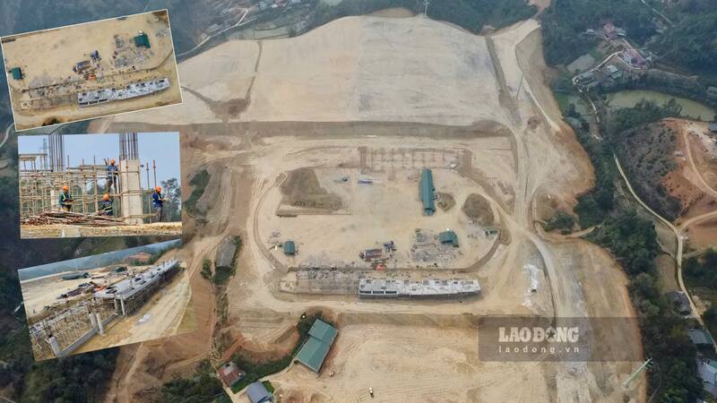 The Bac Kan province stadium project strives to be completed in 2025. Photo: Lam Thanh