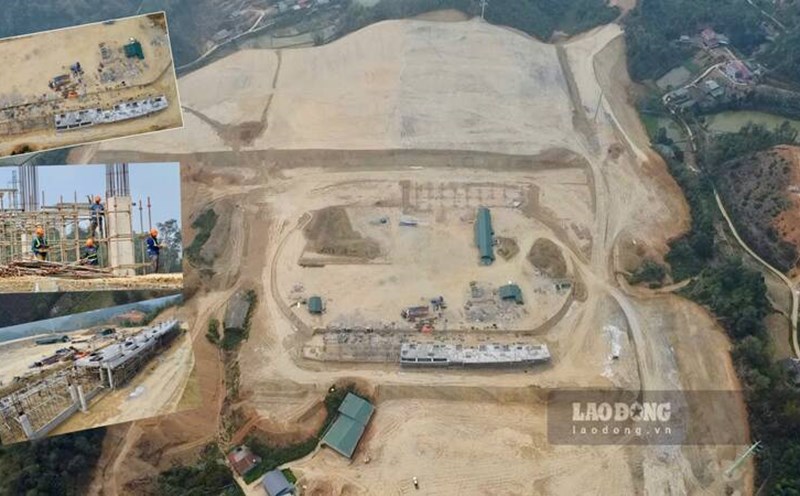 The Bac Kan province stadium project strives to be completed in 2025. Photo: Lam Thanh