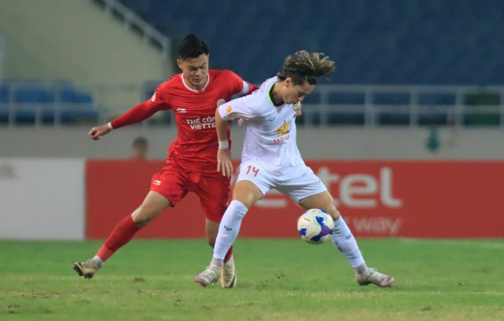 The Cong Viettel meets Hong Linh Ha Tinh in round 18 of V.League 2024-2025. Photo: VPF