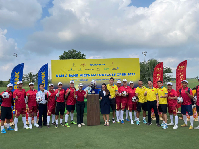 Doi tuyen footgolf Viet Nam tai giai dau nam nay.