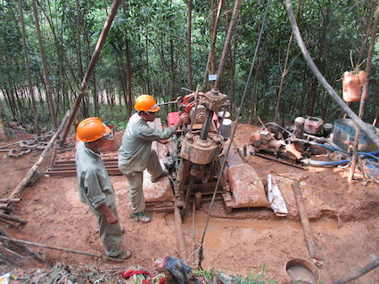 El proceso de extraccion, exploracion de minerales, y el Departamento de Geologia y Mineria descubrieron muchos yacimientos de oro en las localidades. Imagen: proporcionada por el Departamento de Geologia y Minas.