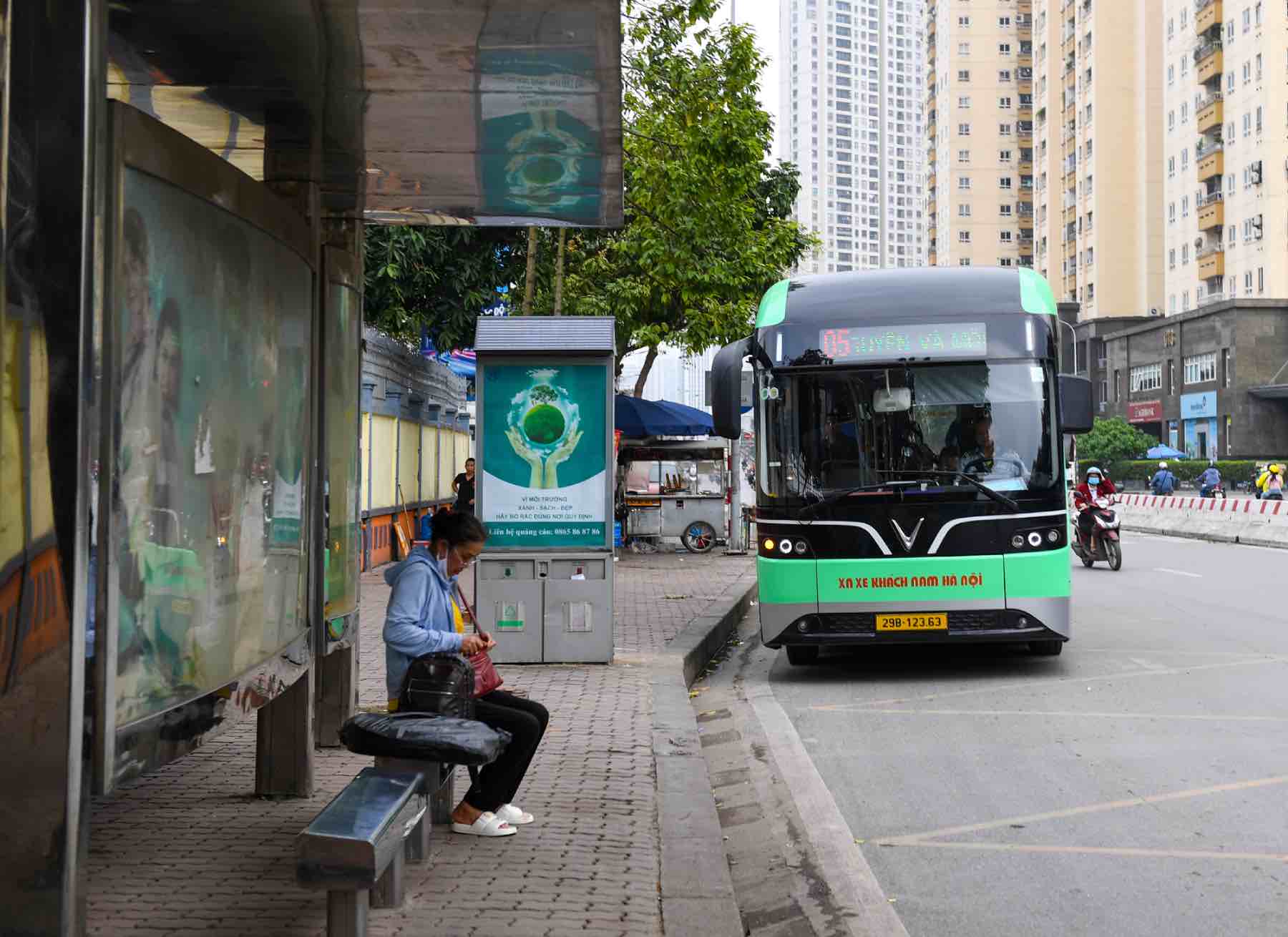Los autobuses de Hanoi transportaron mas de 54 millones de pasajeros en los primeros tres meses del año. Imagen: Empresa General de Transporte de Hanoi