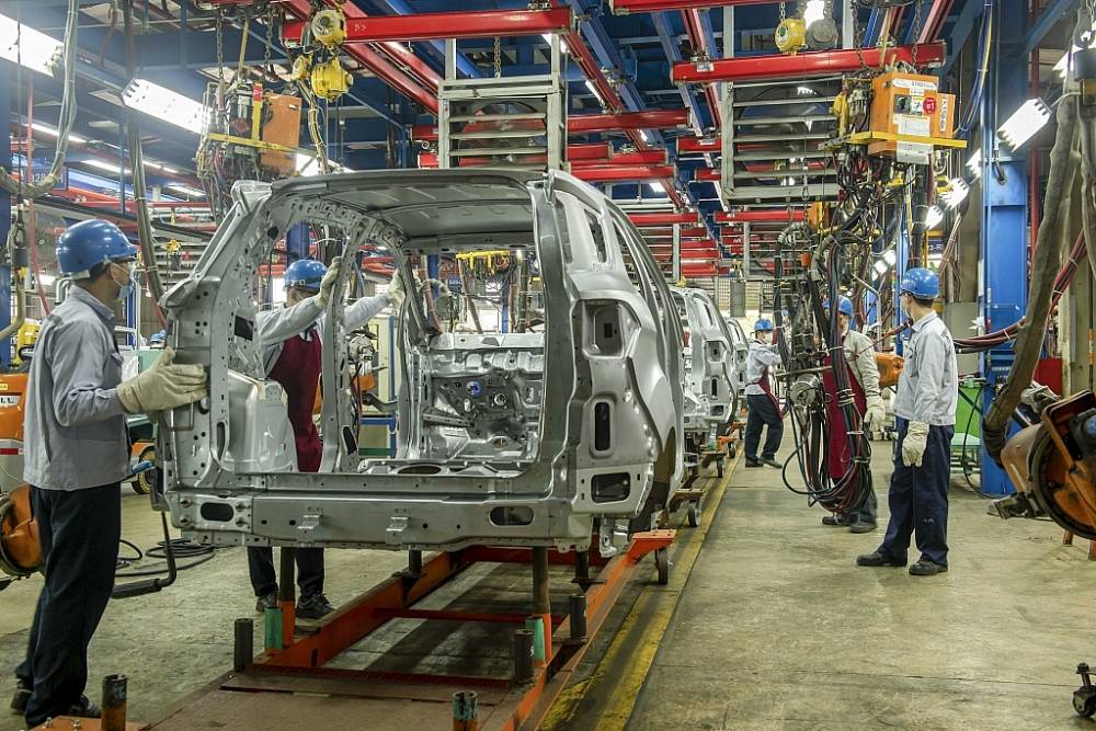 La cadena de produccion de tecnologia avanzada, ahorro de energia en Ford Vietnam. Foto: El diario de la Marina