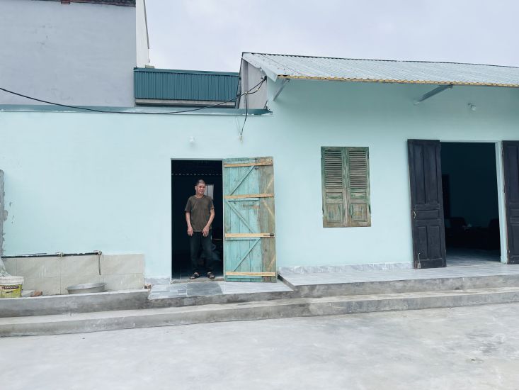 The newly built house of Mr. Tran Van Dao. Photo: Mai Huong