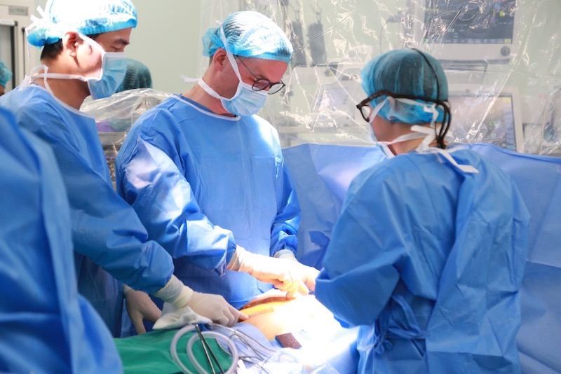Doctors at Hospital 108 successfully performed the first third-generation half-mandiversal artificial heart transplant in Vietnam. Photo: BVCC