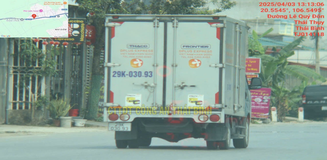 Cars were fined. Photo: Thai Binh Police