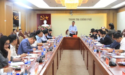 Hình ảnh trong cuộc giao ban cấp vụ tháng 3 của Thanh tra Chính phủ. Ảnh: Thanh tra Chính phủ