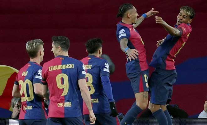 Barcelona are aiming for their third treble in history. Photo: AFP