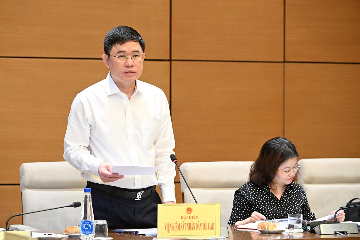 Deputy Director of the Supreme People's Procuracy Nguyen Duc Thai. Photo: Quochoi.vn